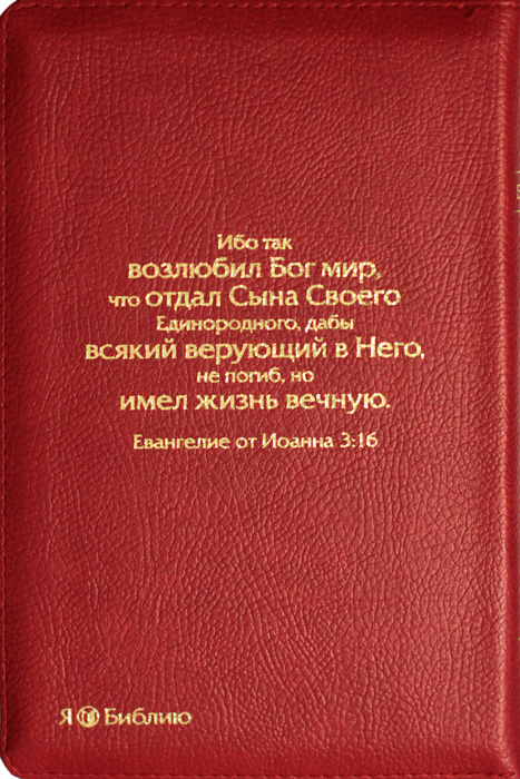 Библия 048 zti (Библейский взгляд, красная, Золотые цветы)