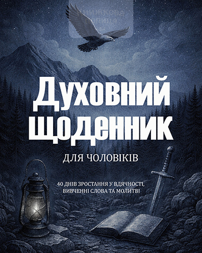 Духовний щоденник для чоловіків. 40 днів зростання у вдячності, вивченні Слова та молитві