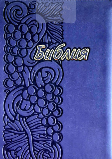 Библия 055 Синяя виноградная лоза золотой срез замок индексы (11544)