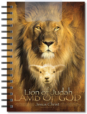 Зошит А5 90 аркушів без друку, пружина "Lion of Judah"