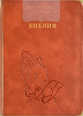 Библия 042 (Виссон, Руки, кожа, золотой обрез, индексы, V13-042-09)