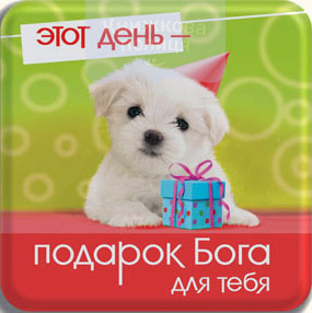 Магніт смола "Этот день - подарок Бога для тебя" (Світло Пікчерз)